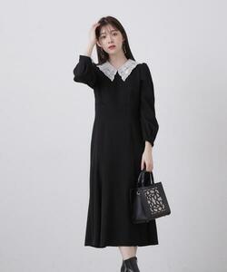 「PROPORTION BODY DRESSING」 7分袖ワンピース SMALL ブラック レディース