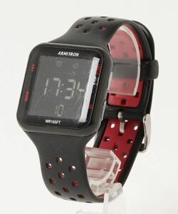 「ARMITRON NEWYORK」 デジタル腕時計 FREE ブラック メンズ