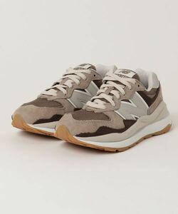 「New Balance」 ローカットスニーカー 24cm ブラウン レディース