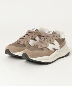 「New Balance」 ローカットスニーカー 24cm ブラウン レディース_画像1