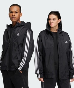 「adidas」 ジップアップブルゾン X-LARGE ブラック メンズ