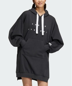 「adidas」 長袖ワンピース X-LARGE グレー レディース