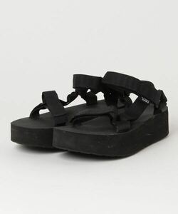 「Teva」 フラットサンダル 24cm ブラック レディース