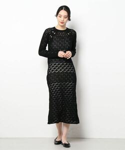 「AMERI」 ニットワンピース MEDIUM ブラック レディース