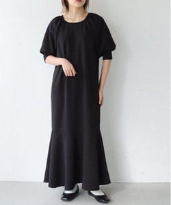 「PREFERIR」 7分袖ワンピース MEDIUM ブラック レディース