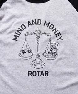 「ROTAR」 7分袖Tシャツ SMALL グレー系その他 メンズ