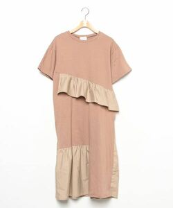 「Re.Verofonna」 半袖ワンピース MEDIUM ベージュ レディース