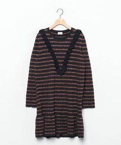 「RED VALENTINO」 ニットワンピース X-LARGE ネイビー レディース