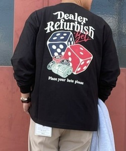 「Refurbish」 長袖Tシャツ M ブラック メンズ