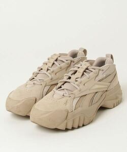 「Reebok」 ローカットスニーカー 24.5cm ベージュ レディース