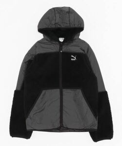 「PUMA」 ナイロンブルゾン MEDIUM ブラック メンズ