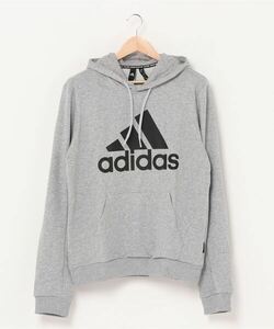 「adidas」 プルオーバーパーカー SMALL グレー メンズ