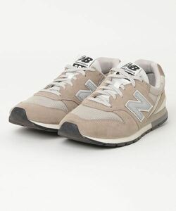 「New Balance」 ローカットスニーカー 24.5cm ベージュ メンズ