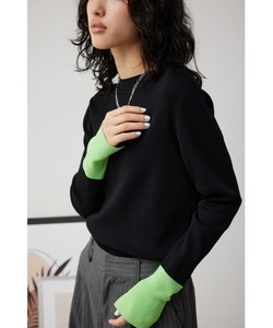 「AZUL BY MOUSSY」 長袖ニット FREE ブラック レディース