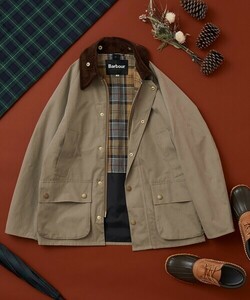 「FREAK'S STORE」 「Barbour」ジップアップブルゾン 36 グレー レディース