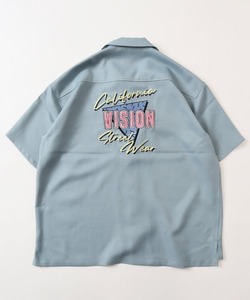 「VISION STREET WEAR」 半袖シャツ LL サックスブルー メンズ