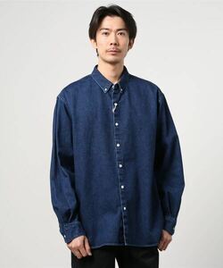 「Steven Alan」 長袖シャツ S コバルトブルー メンズ