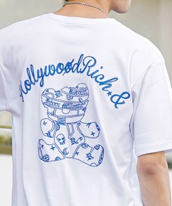 「ADMIX/ATELIER SAB MEN」 「Hollywood Rich.＆」半袖Tシャツ 52 ホワイト メンズ