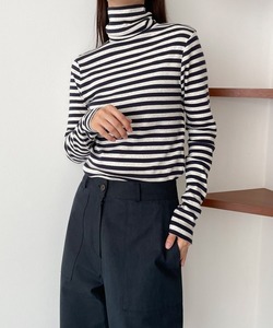 「CANAL JEAN」 長袖カットソー ONE SIZE ネイビー レディース_画像1