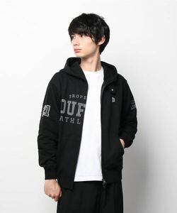 「The DUFFER of ST.GEORGE」 ジップアップパーカー LARGE ブラック メンズ