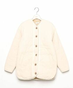 「CANAL JEAN」 ノーカラージャケット ONE SIZE アイボリー レディース