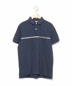 「TOMMY HILFIGER」 半袖ポロシャツ MEDIUM ネイビー メンズ