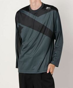 「Reebok」 長袖Tシャツ SMALL グレー メンズ_画像1