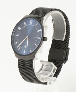 「SKAGEN」 アナログ腕時計 FREE ブラック×ブルー メンズ