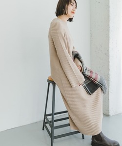 「ITEMS URBANRESEARCH」 ニットワンピース FREE アイボリー レディース