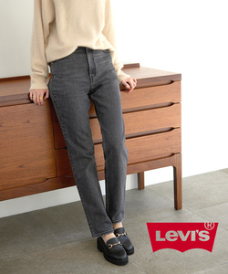 「SLOBE IENA」 「Levi’s」加工デニムパンツ 26cm グレー レディース