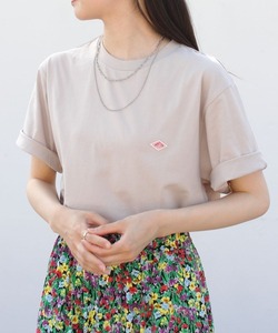 「DANTON」 半袖Tシャツ X-LARGE グレイッシュベージュ メンズ