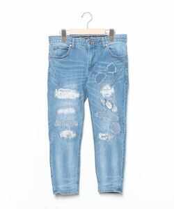 「NUMBER (N)INE DENIM」 加工デニムパンツ S ブルー メンズ