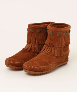 「Minnetonka」 モカシンブーツ 5 ブラウン レディース_画像1