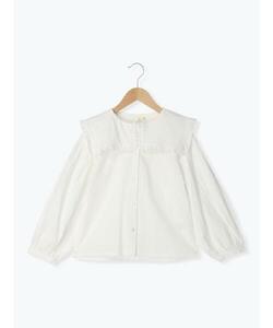 [Samansa Mos2 Lagom] [KIDS] длинный рукав блуза 110 "теплый" белый Kids 