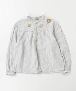 「Bonpoint」 「KIDS」長袖ブラウス 145 グレー キッズ