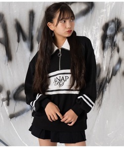 「ANAP GiRL」 「KIDS」スウェットカットソー X-SMALL ブラック キッズ