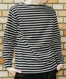 「SAINT JAMES」 長袖Tシャツ X-LARGE ブラック×ホワイト メンズ_画像1