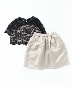 「DRESS LAB」 「KIDS」セットアップ 110 ブラック×ゴールド キッズ