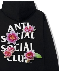 「ANTI SOCIAL SOCIAL CLUB」 プルオーバーパーカー LARGE ブラック メンズ