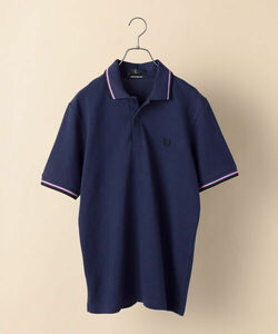 「FRED PERRY」 半袖ポロシャツ 36 コバルトブルー メンズ