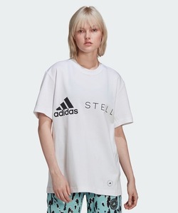 「adidas by Stella McCartney」 半袖Tシャツ X-LARGE ホワイト レディース