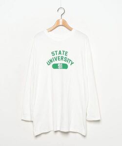 「SHIPS any」 長袖カットソー ONE SIZE ホワイト レディース