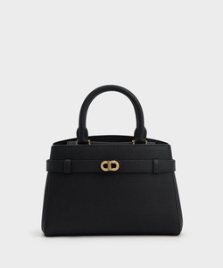 「CHARLES & KEITH」 2WAYバッグ M ブラック レディース