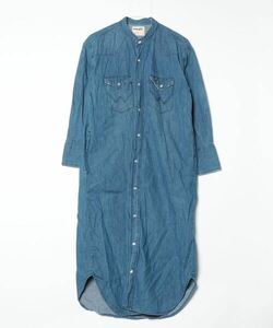 「SHIPS」 「Wrangler」長袖ワンピース ONE SIZE ライトブルー レディース