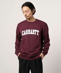 「Carhartt WIP」 スウェットカットソー SMALL バーガンディー メンズ