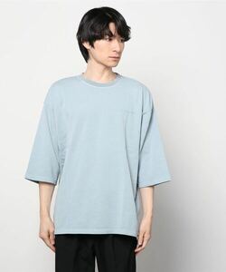 「The DUFFER of ST.GEORGE」 7分袖Tシャツ LARGE ブルーグレー メンズ