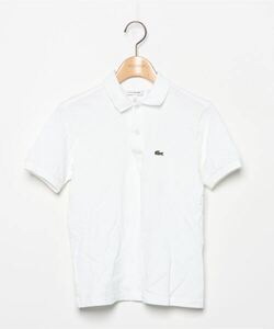 「LACOSTE」 半袖ポロシャツ 12 ホワイト メンズ