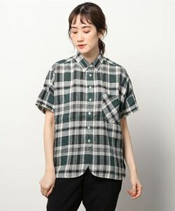 「BEAMS BOY」 半袖シャツ ONE SIZE ダークグリーン レディース