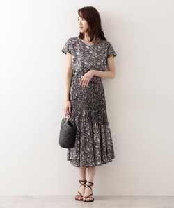 「NATURAL BEAUTY BASIC」 半袖ワンピース MEDIUM グレー系その他 レディース_画像1