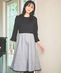 「LAISSE PASSE」 ドッキングワンピース SMALL ブラック レディース